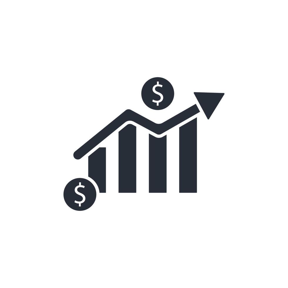 growth icon. .Editable stroke.linear style sign for use web design,logo.Symbol illustration. vector