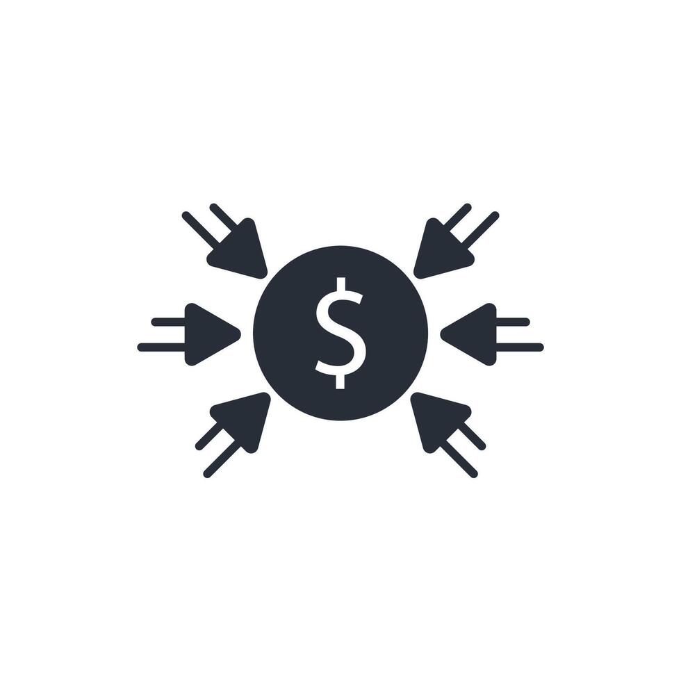Contribution icon. .Editable stroke.linear style sign for use web design,logo.Symbol illustration. vector