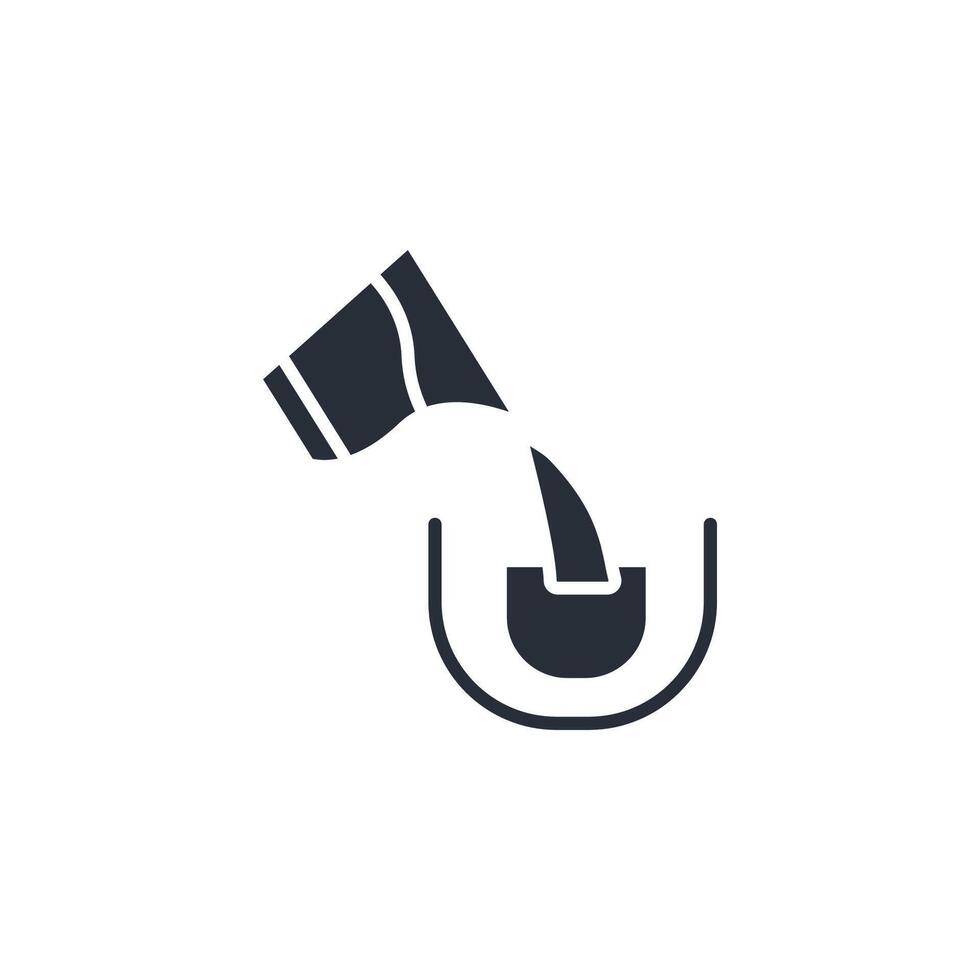 pour icon. .Editable stroke.linear style sign for use web design,logo.Symbol illustration. vector