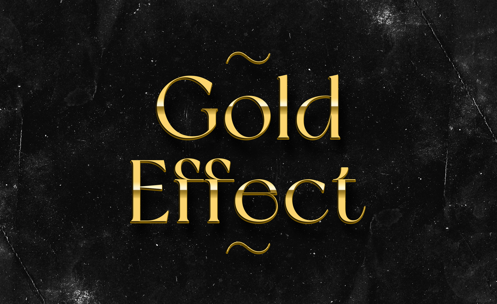 Gold Text Effect psd