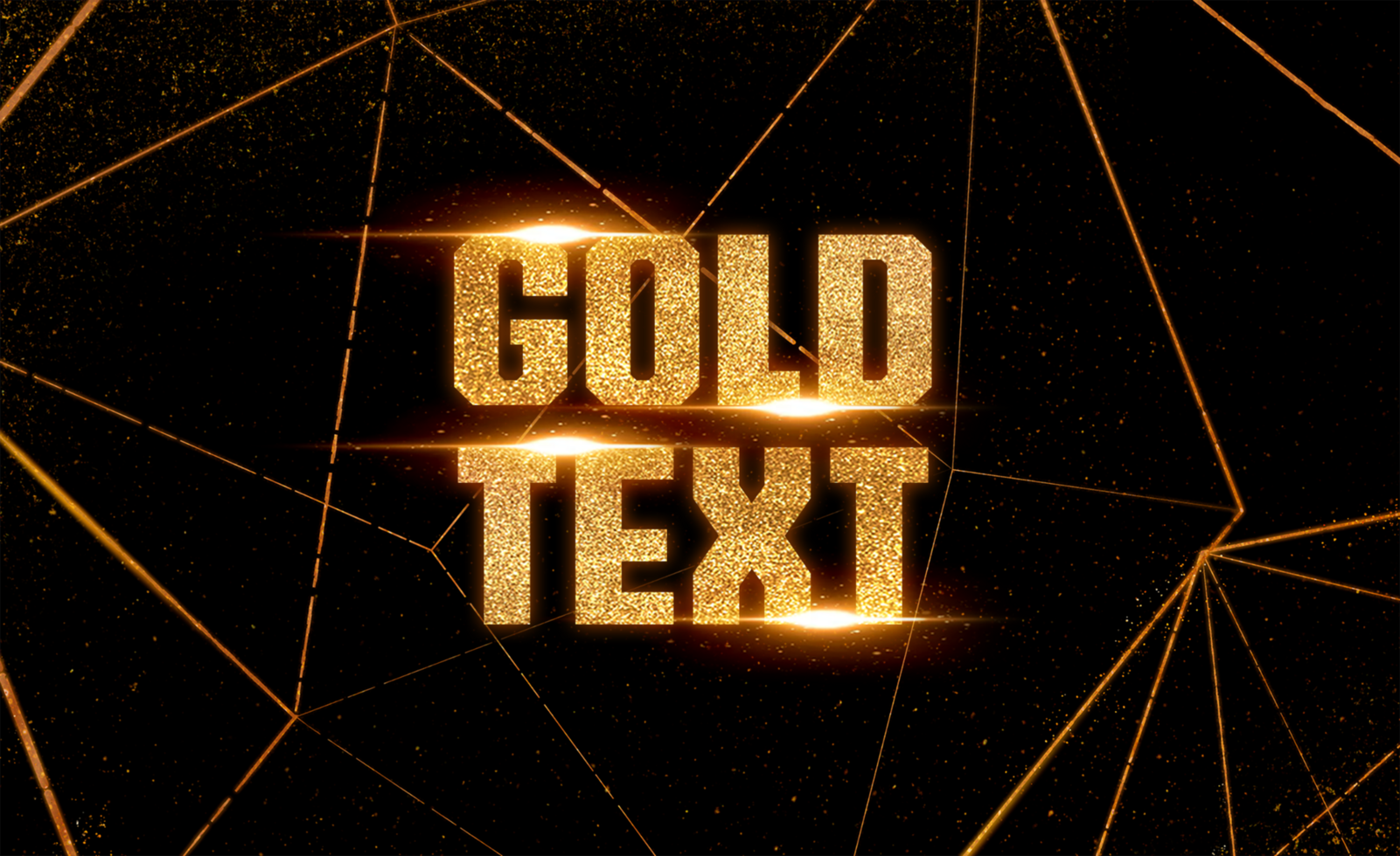 Gold Text Effect psd