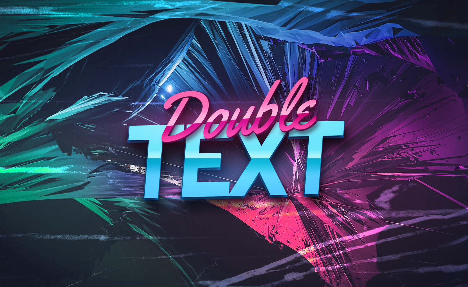 Multiply Text Effect psd