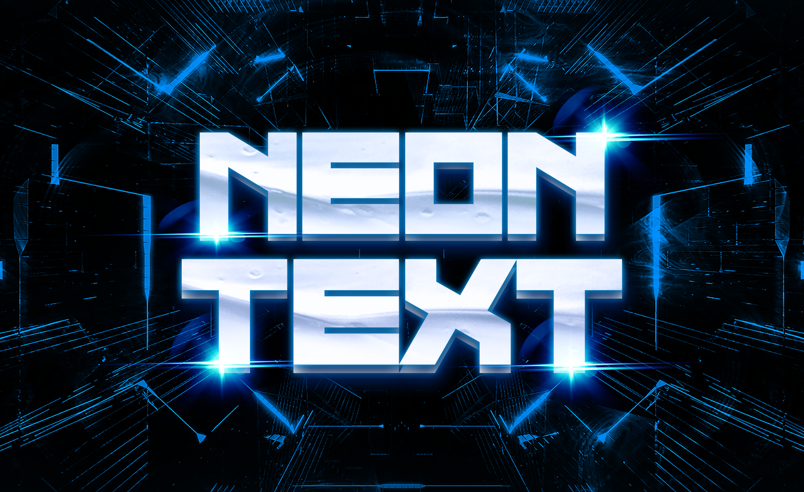 Neon Text Effect psd