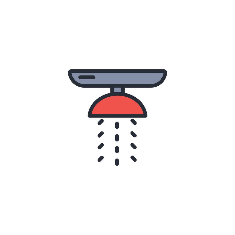 fire sprinkler icon. .Editable stroke.linear style sign for use web design,logo.Symbol illustration. vector