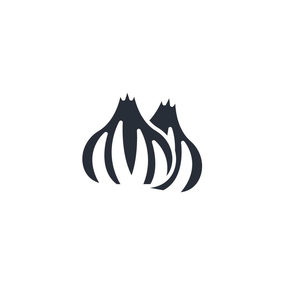 Garlic icon. .Editable stroke.linear style sign for use web design,logo.Symbol illustration. vector