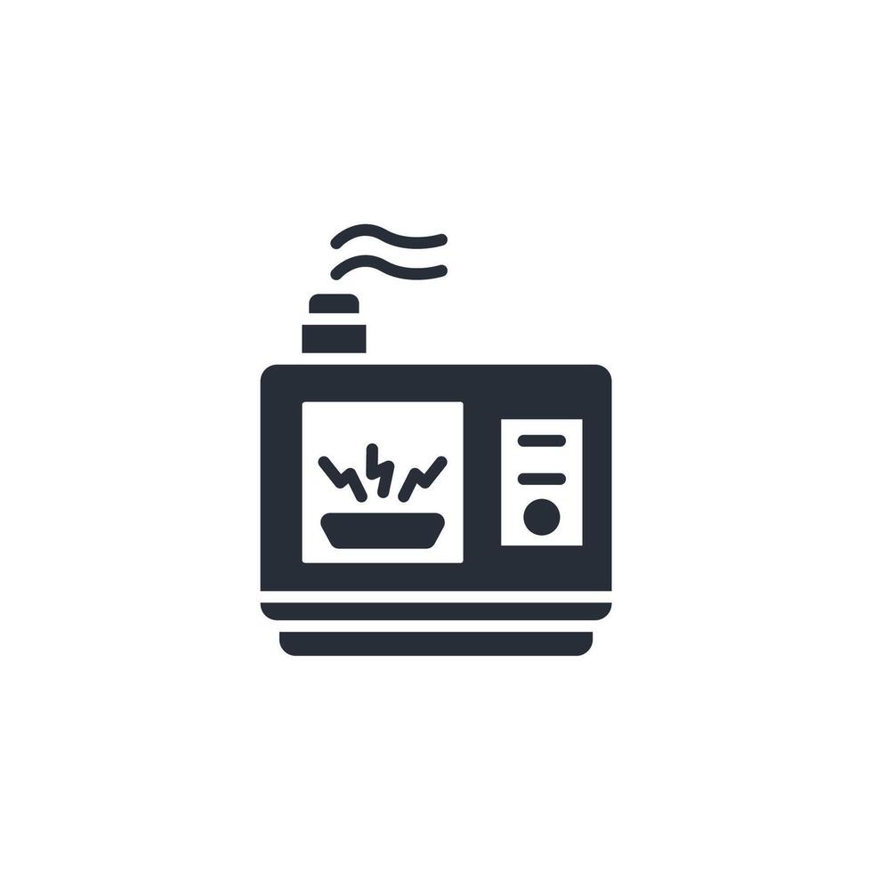 Microwave icon. .Editable stroke.linear style sign for use web design,logo.Symbol illustration. vector