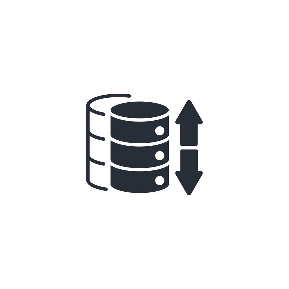 Data Collection icon. .Editable stroke.linear style sign for use web design,logo.Symbol illustration. vector