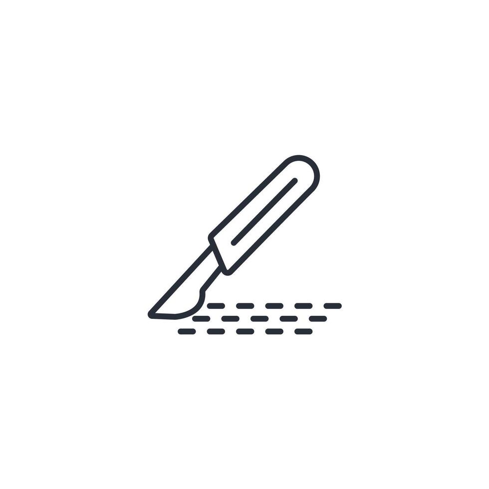 surgery icon. .Editable stroke.linear style sign for use web design,logo.Symbol illustration. vector