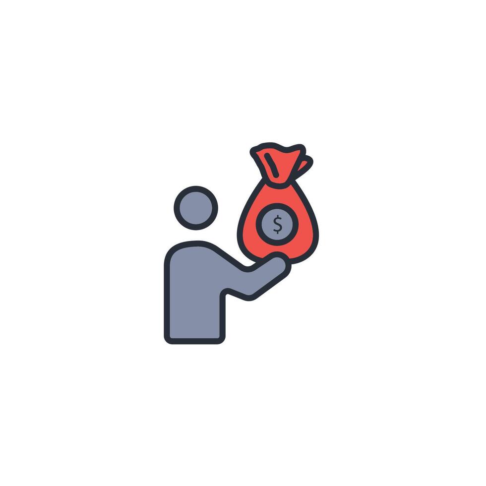 income icon. .Editable stroke.linear style sign for use web design,logo.Symbol illustration. vector