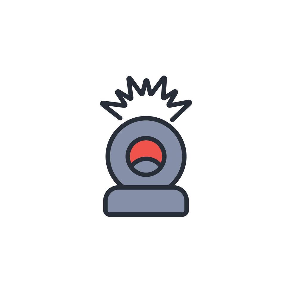 alarm icon. .Editable stroke.linear style sign for use web design,logo.Symbol illustration. vector