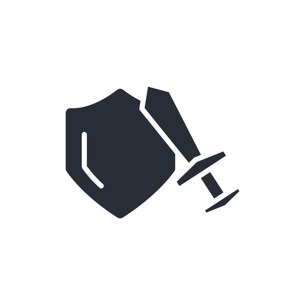 defense icon. .Editable stroke.linear style sign for use web design,logo.Symbol illustration. vector