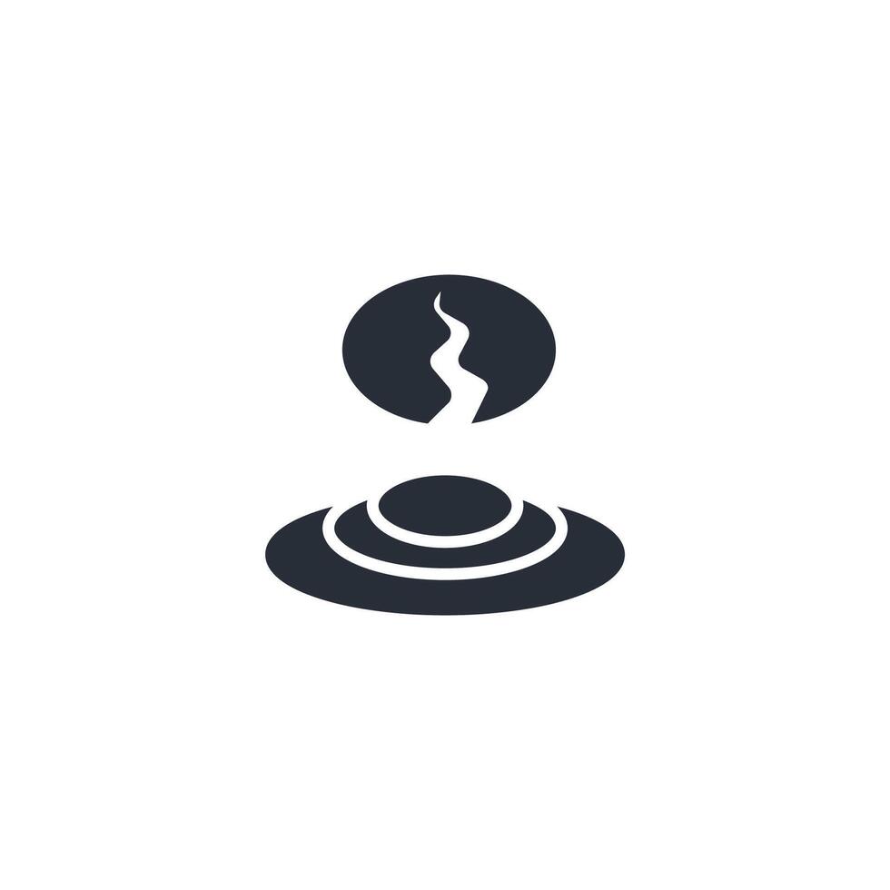 fried egg icon. .Editable stroke.linear style sign for use web design,logo.Symbol illustration. vector