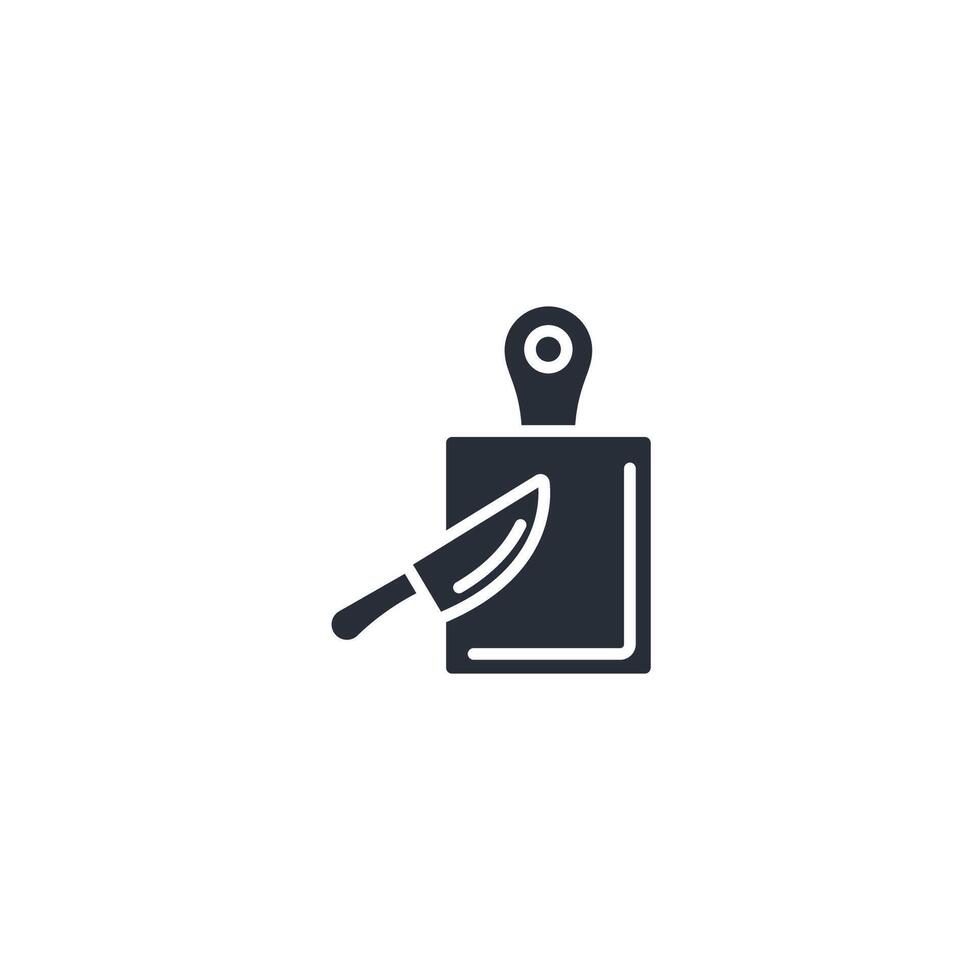 cutting board icon. .Editable stroke.linear style sign for use web design,logo.Symbol illustration. vector