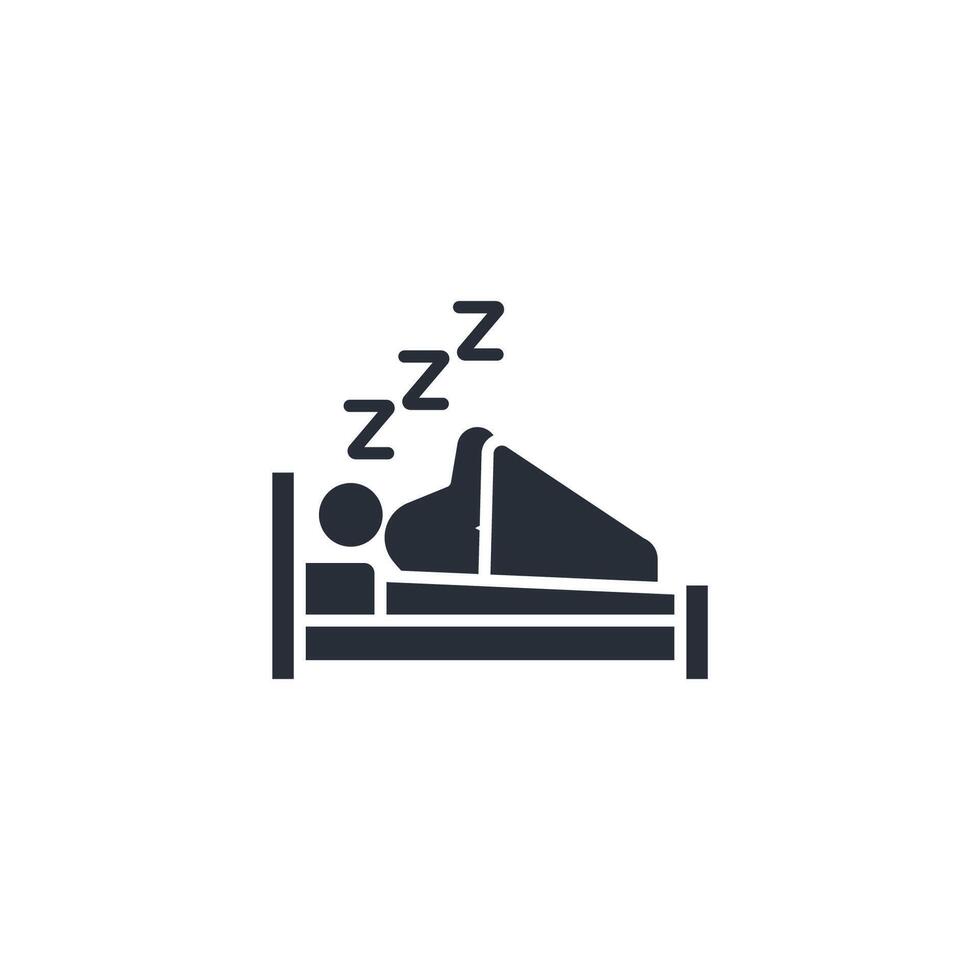 sleep icon. .Editable stroke.linear style sign for use web design,logo.Symbol illustration. vector