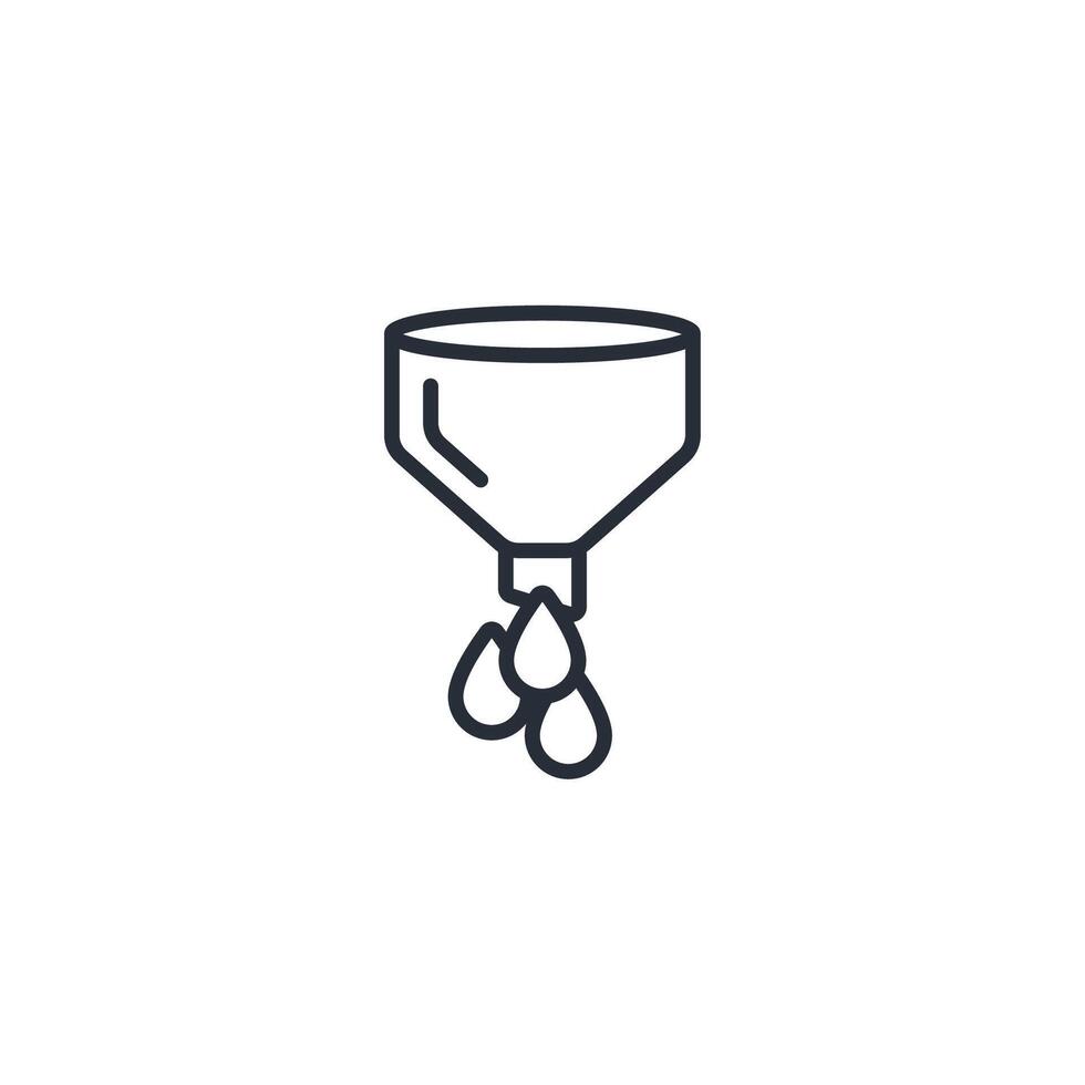 filter coffee icon. .Editable stroke.linear style sign for use web design,logo.Symbol illustration. vector