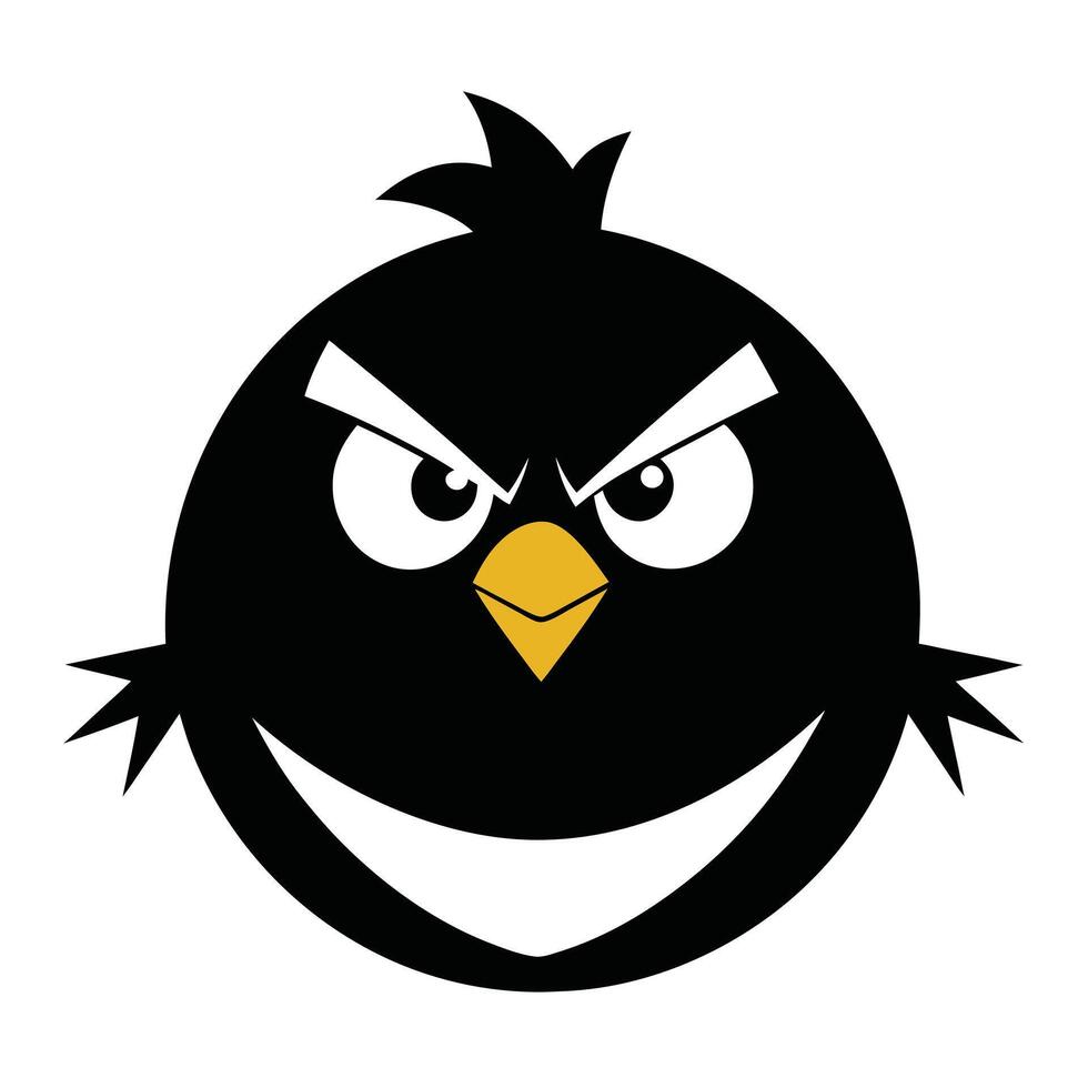 Angry Bird Illustration High Quality Art for Creative Projects vector