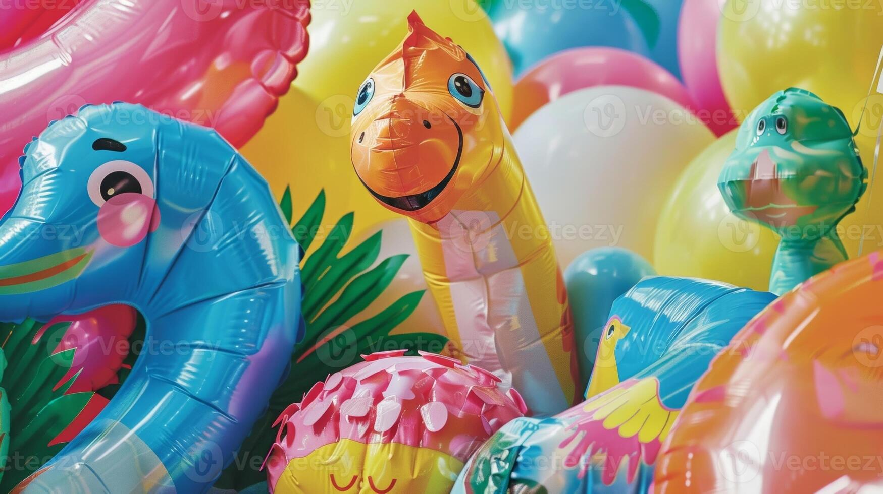 These inflatable party balloons will make your event truly pop Featuring unique designs of inflatable toys and objects theyre a fun and playful way to decorate for any occasion photo