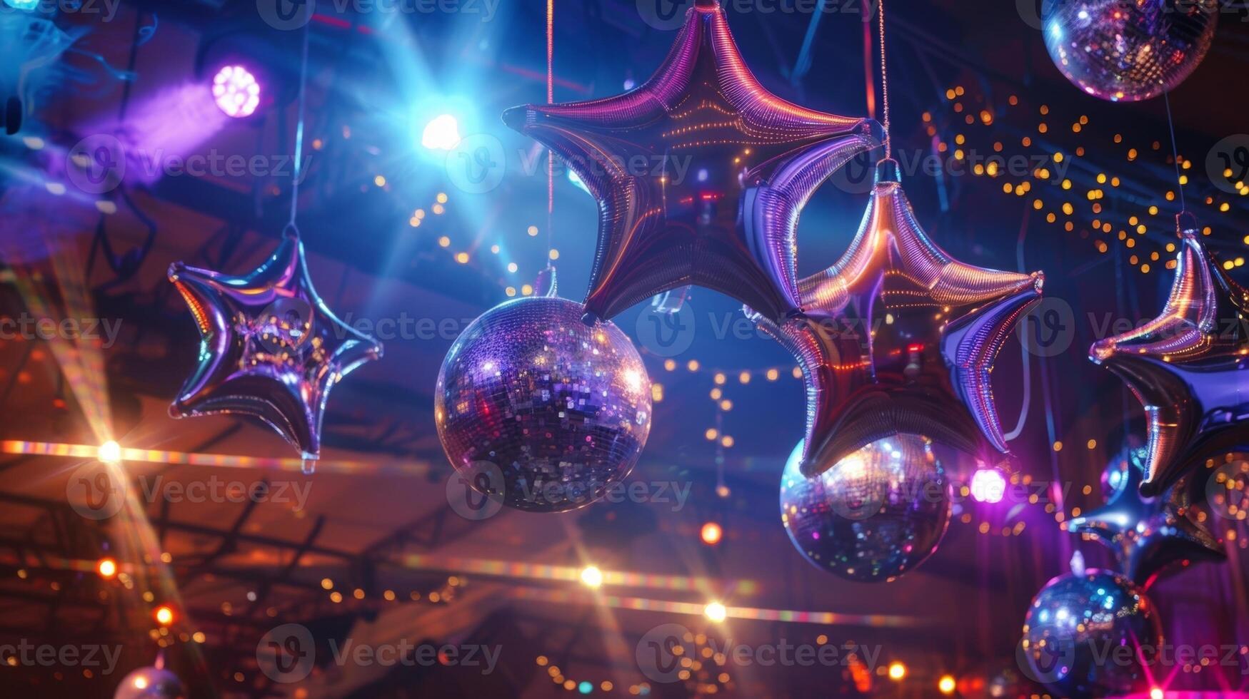 The party doesnt end until the early 2000s classics from Britney Spears to NSync have been played and celebrated under the glow of disco balls and inflatable star decorations photo