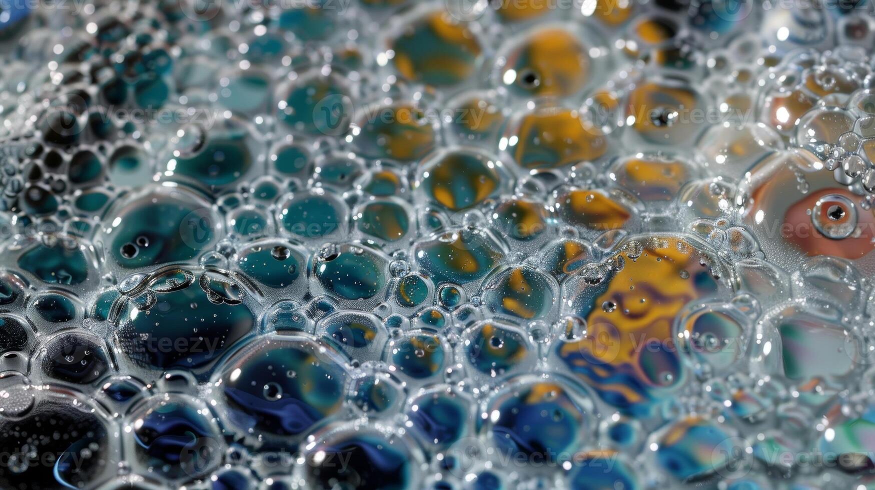 Closeup shot of a textured surface with a mix of glossy and matte bubbles giving it an interesting and dynamic appearance photo