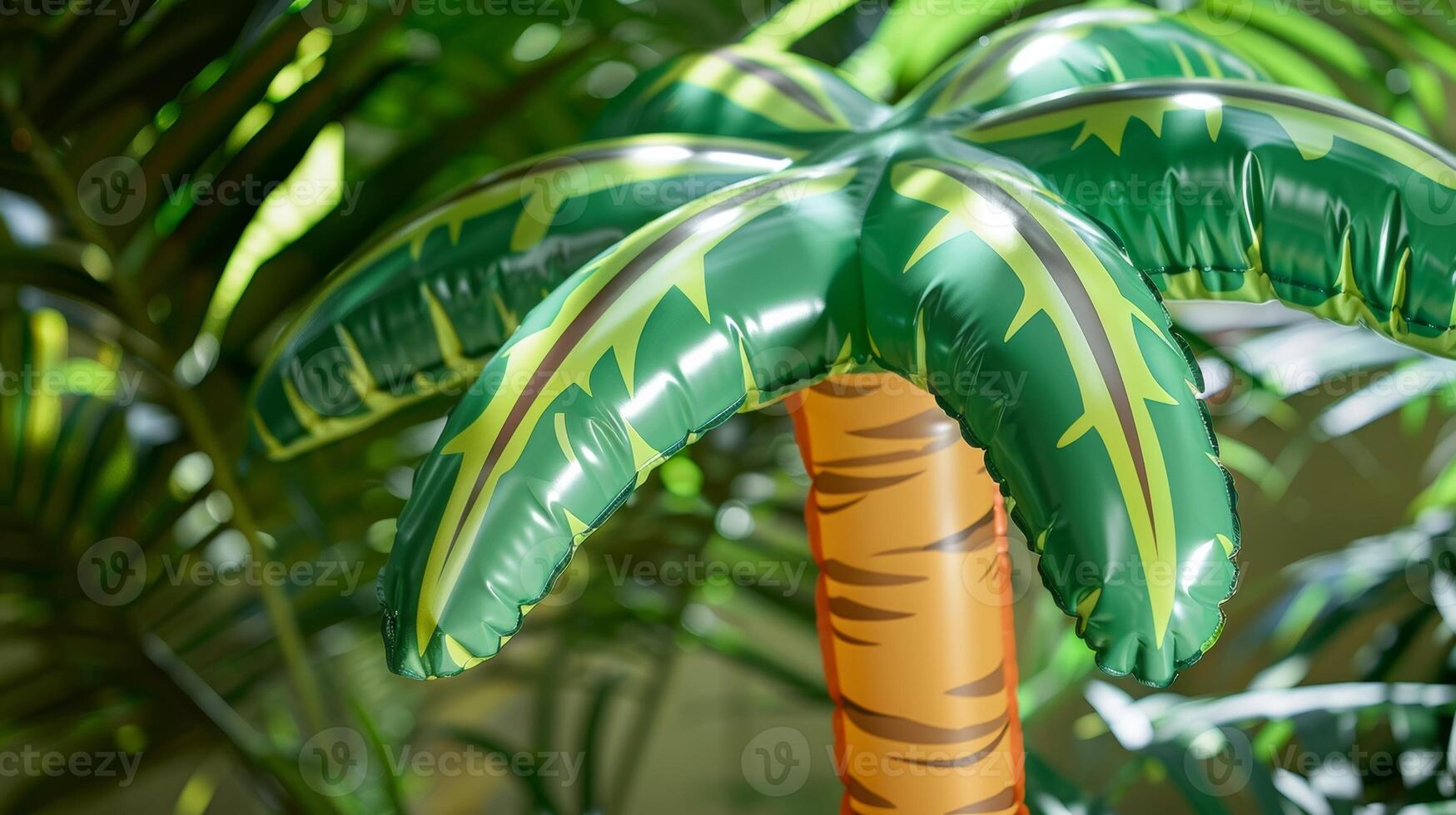 A giant inflatable palm tree brings a tropical vibe to your outdoor space photo