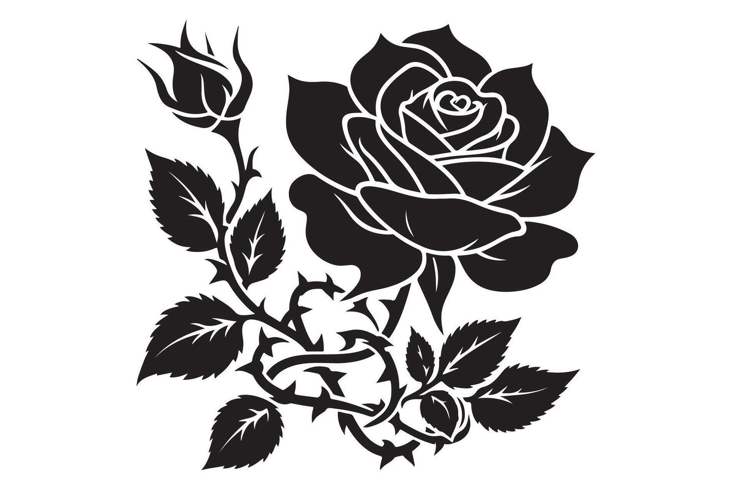 Rose Pruning Techniques for Healthier Blooms vector