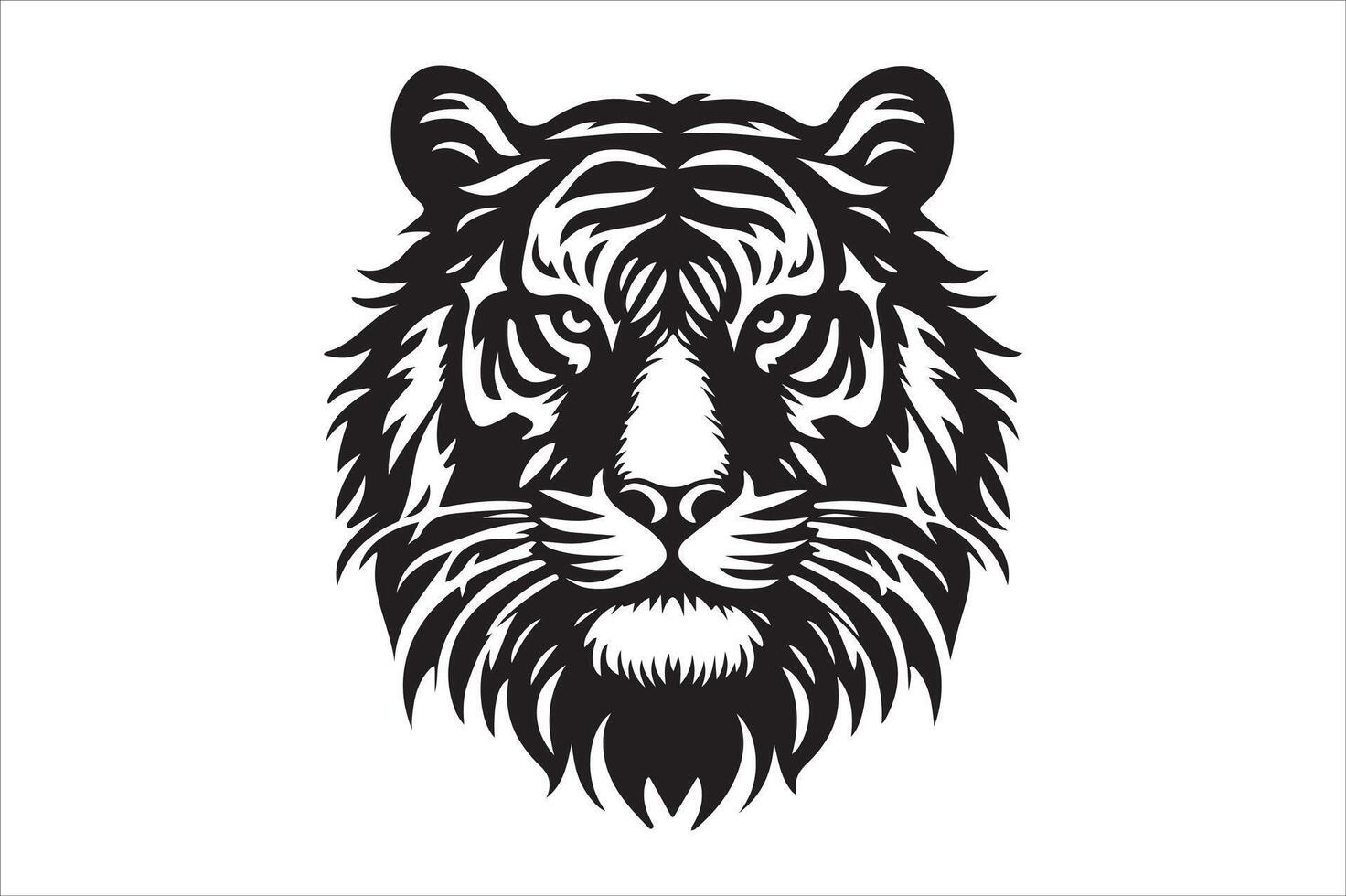 Tiger Head File vector
