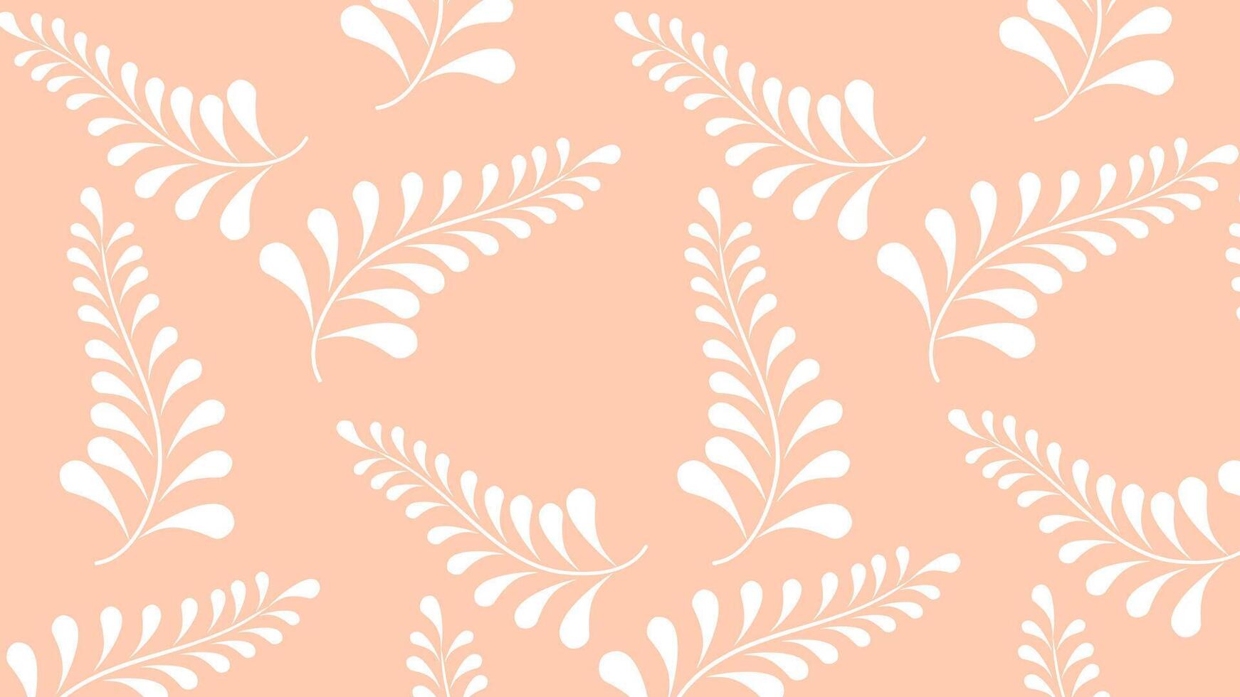 Beautiful leaf Floral Pattern Background vector