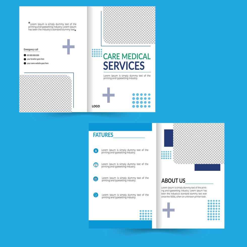 Doctor and Medical Brochure vector