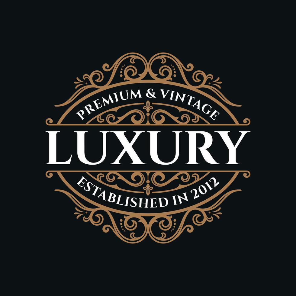Luxury Royal Brand Logo Design Template vector