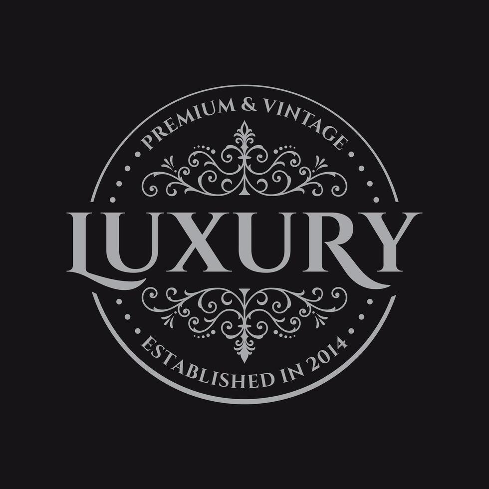 Luxury Royal Brand Logo Design Template vector