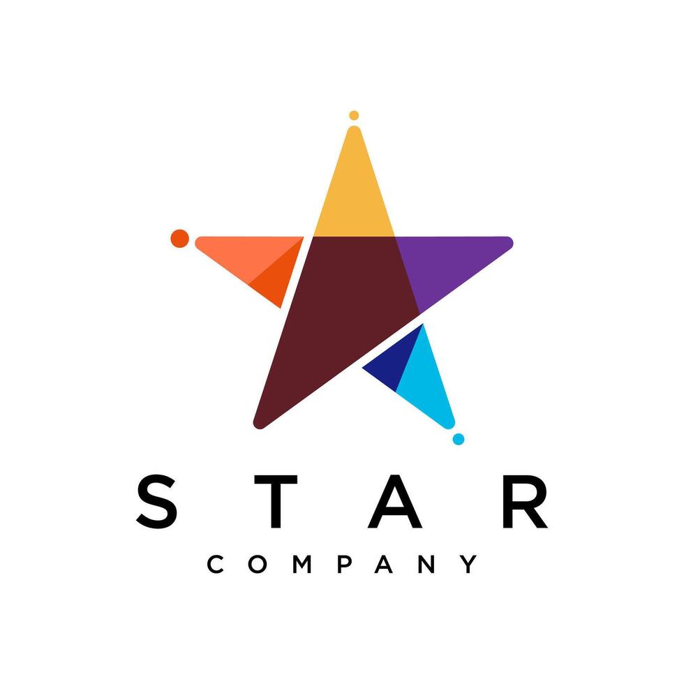 Abstract Star Logo Icon Design Template vector
