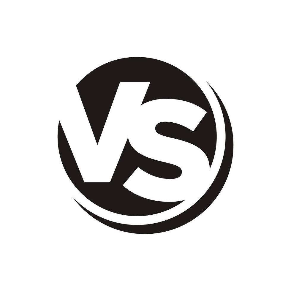 Versus Or VS Letters Logo Template vector