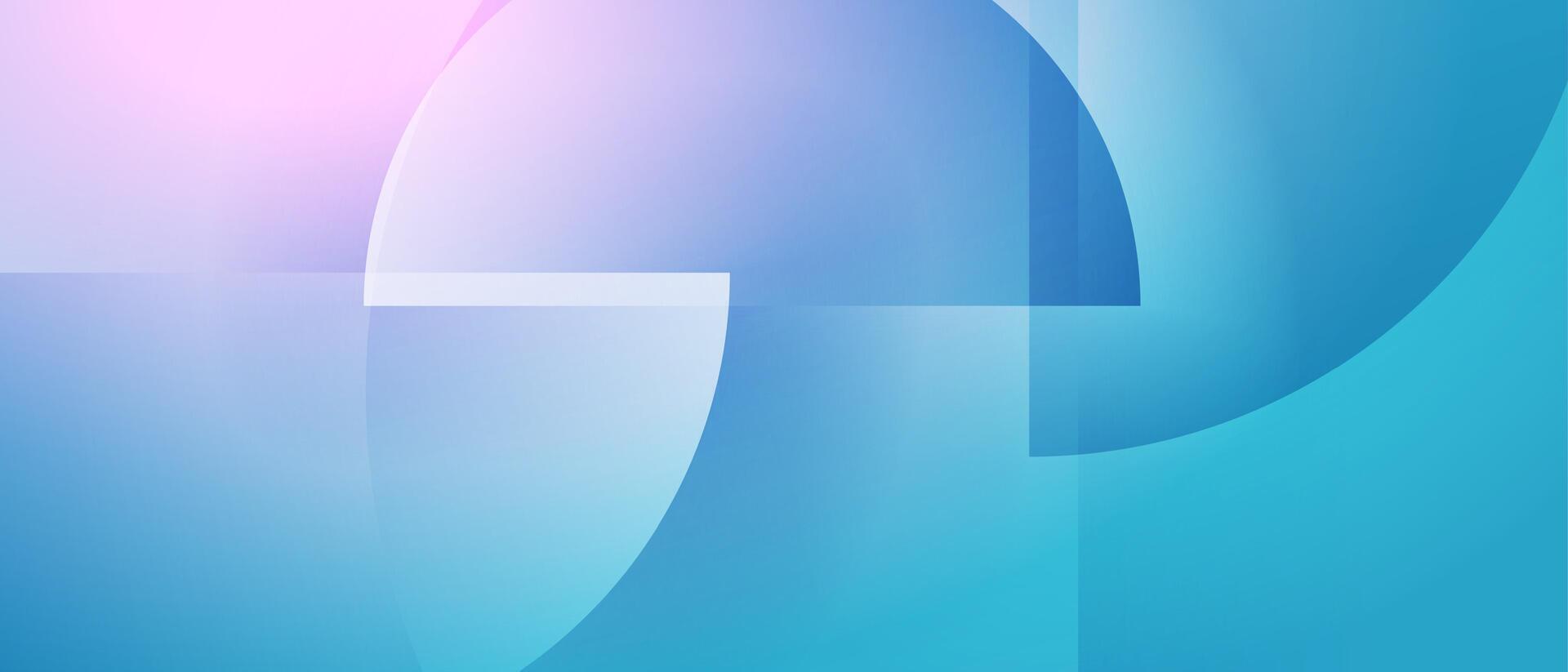 Blue pink circles abstract futuristic glossy background vector