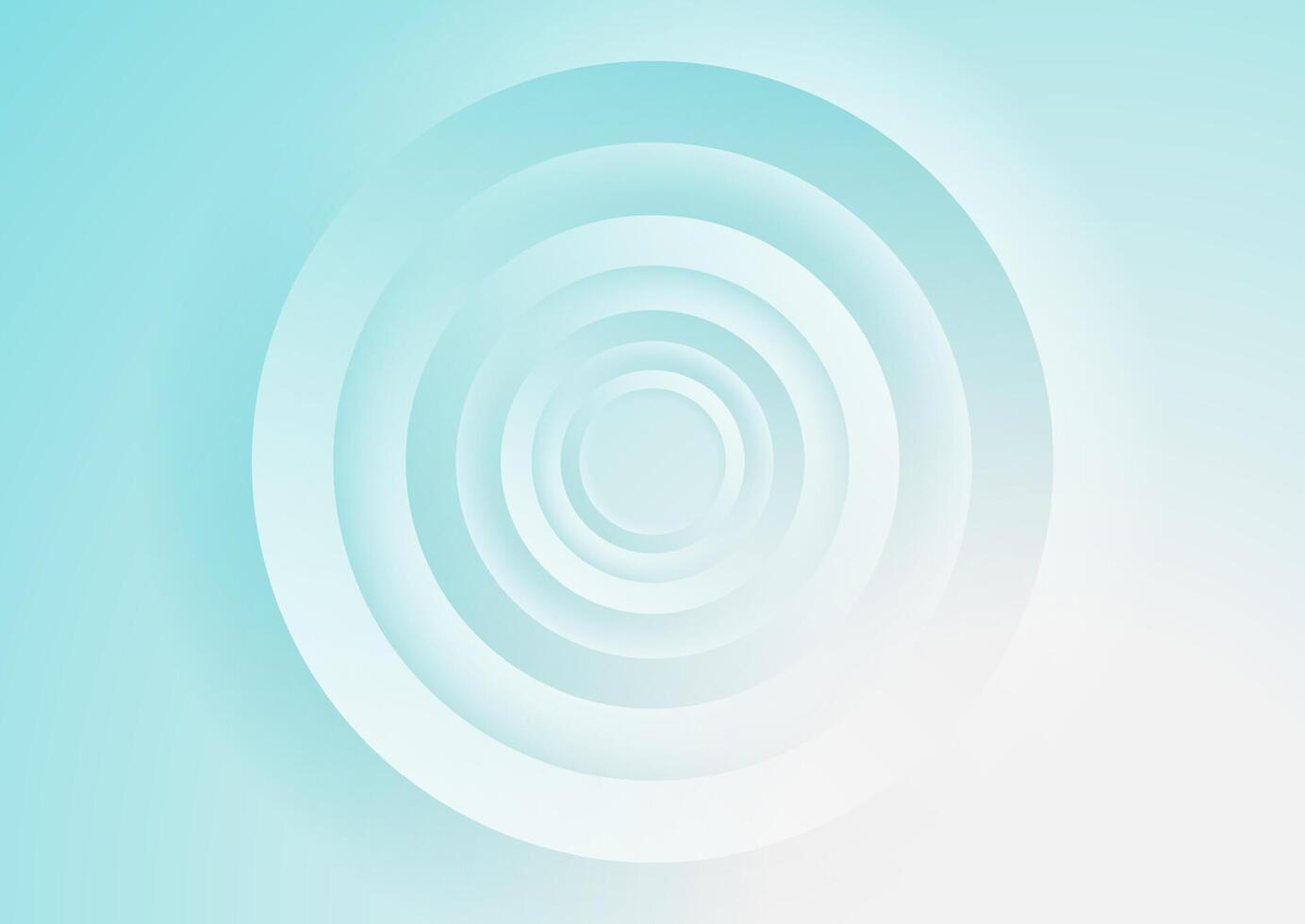 Blue cyan geometric tech background with glossy circles vector