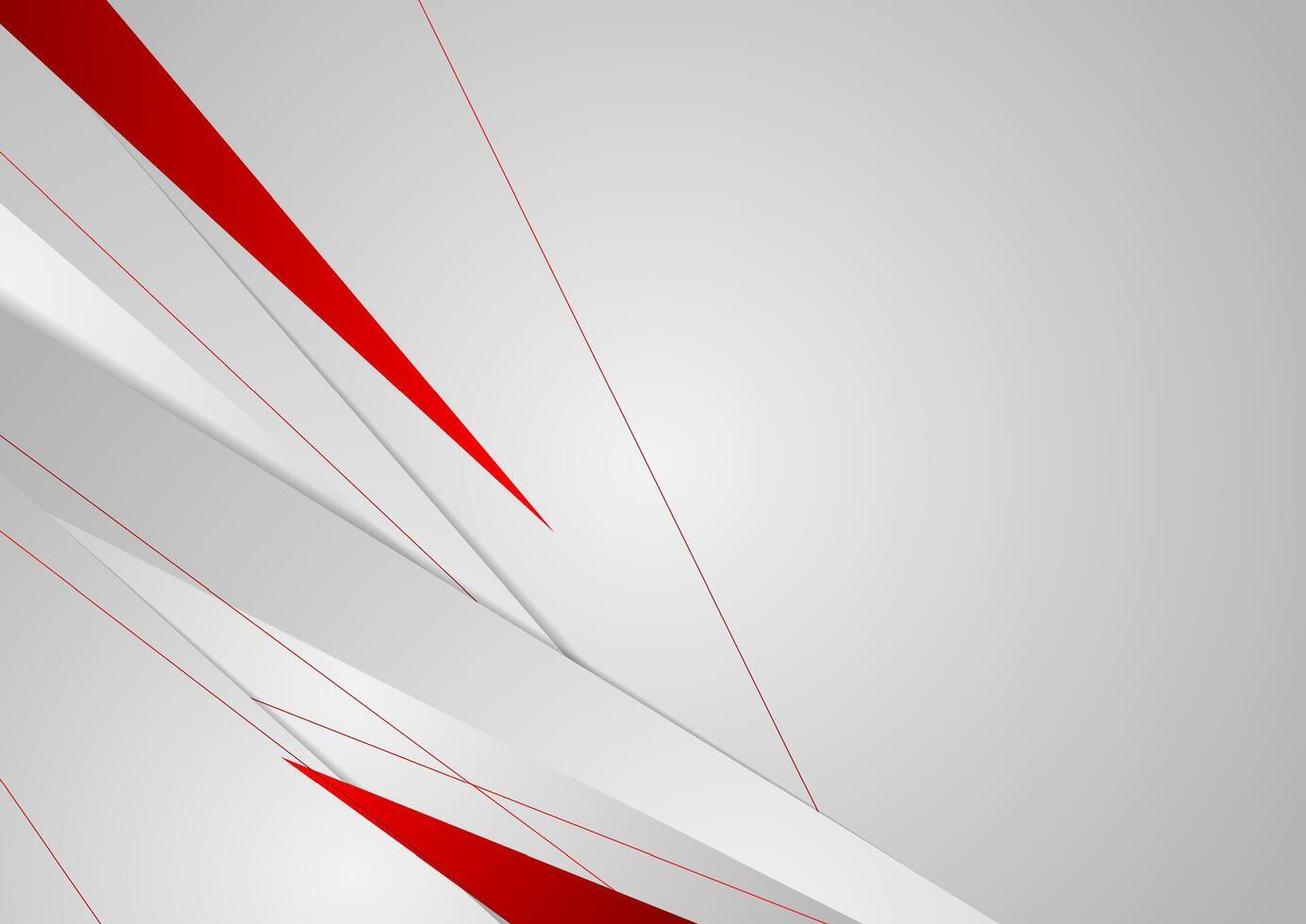 High contrast red and grey abstract corporate background vector