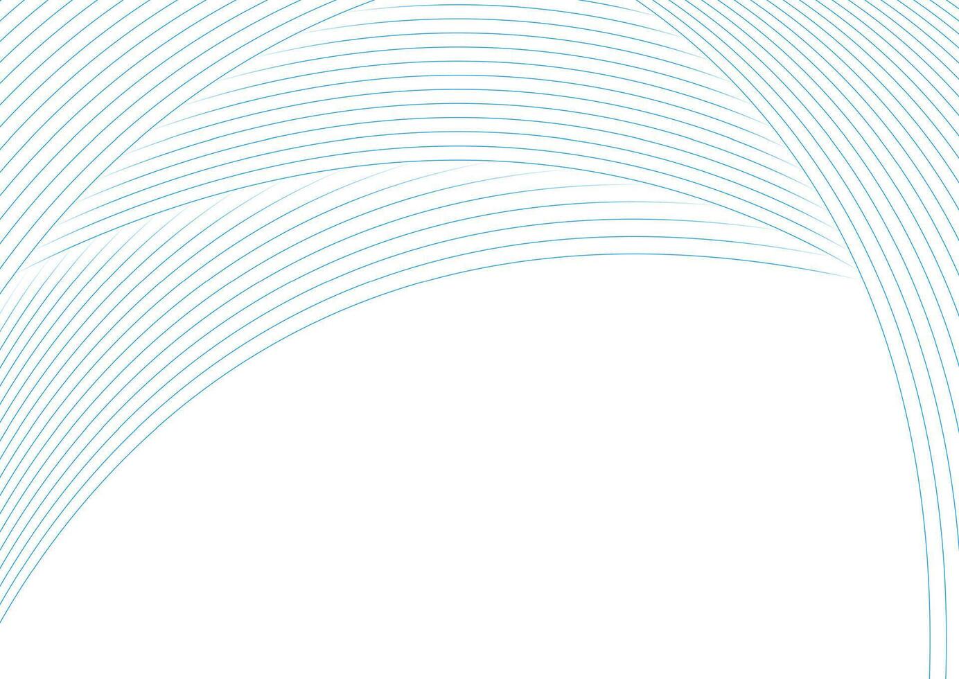 Blue white minimal wavy lines abstract corporate background vector
