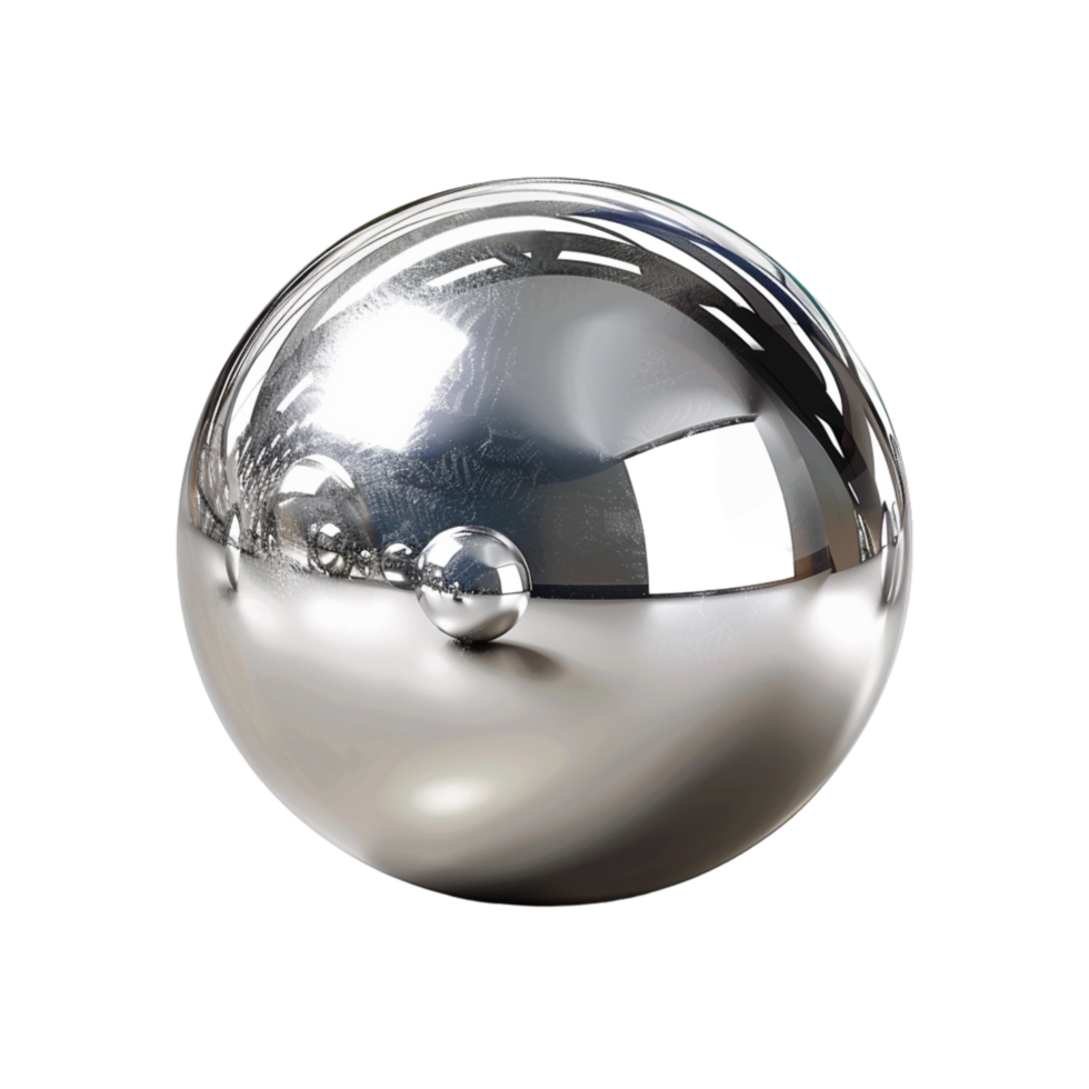 Generated Ai A white and black ball sits inside a black and white ball with a white shadow png