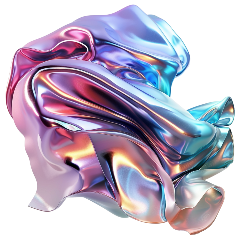 Generated Ai Pink melting Liquid png
