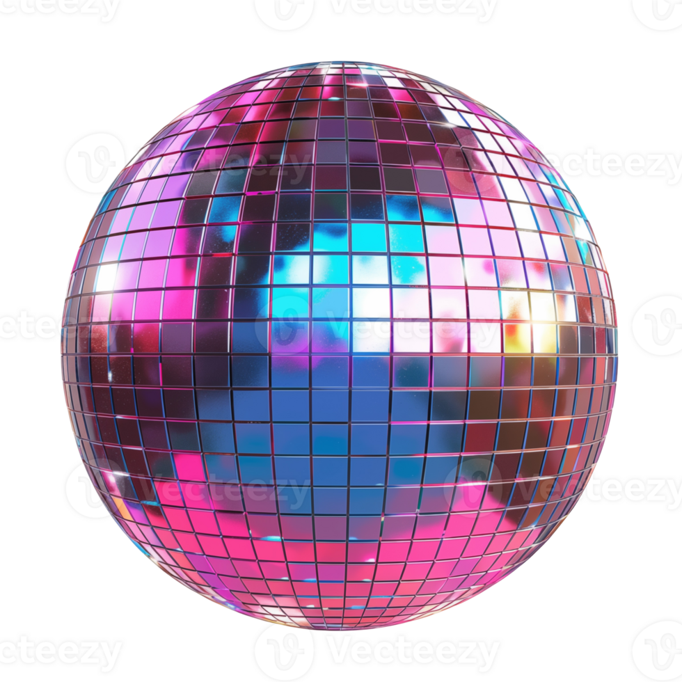 purple disco ball on isolated background 48124568 PNG