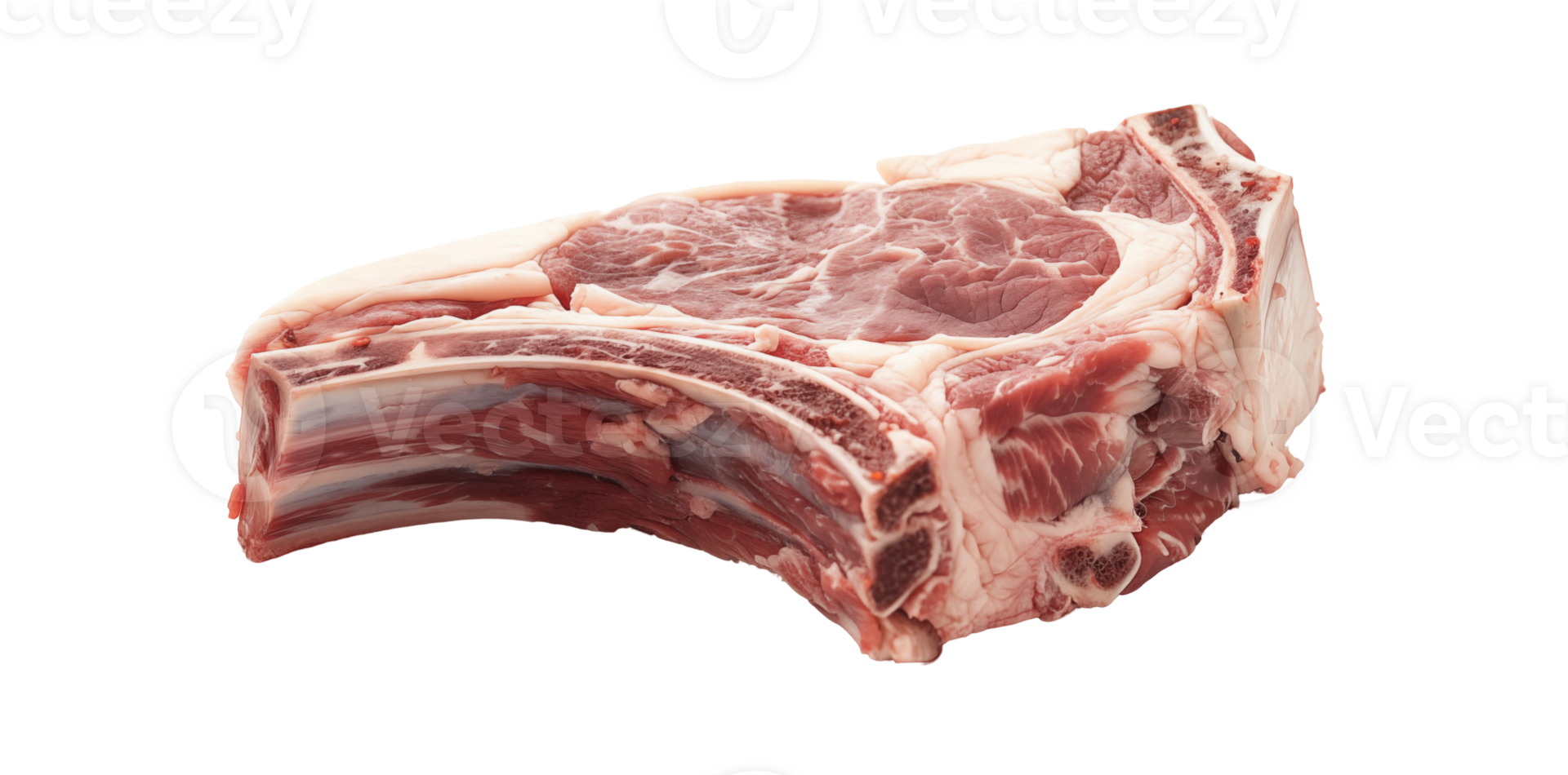 raw lamb chop on isolated background png