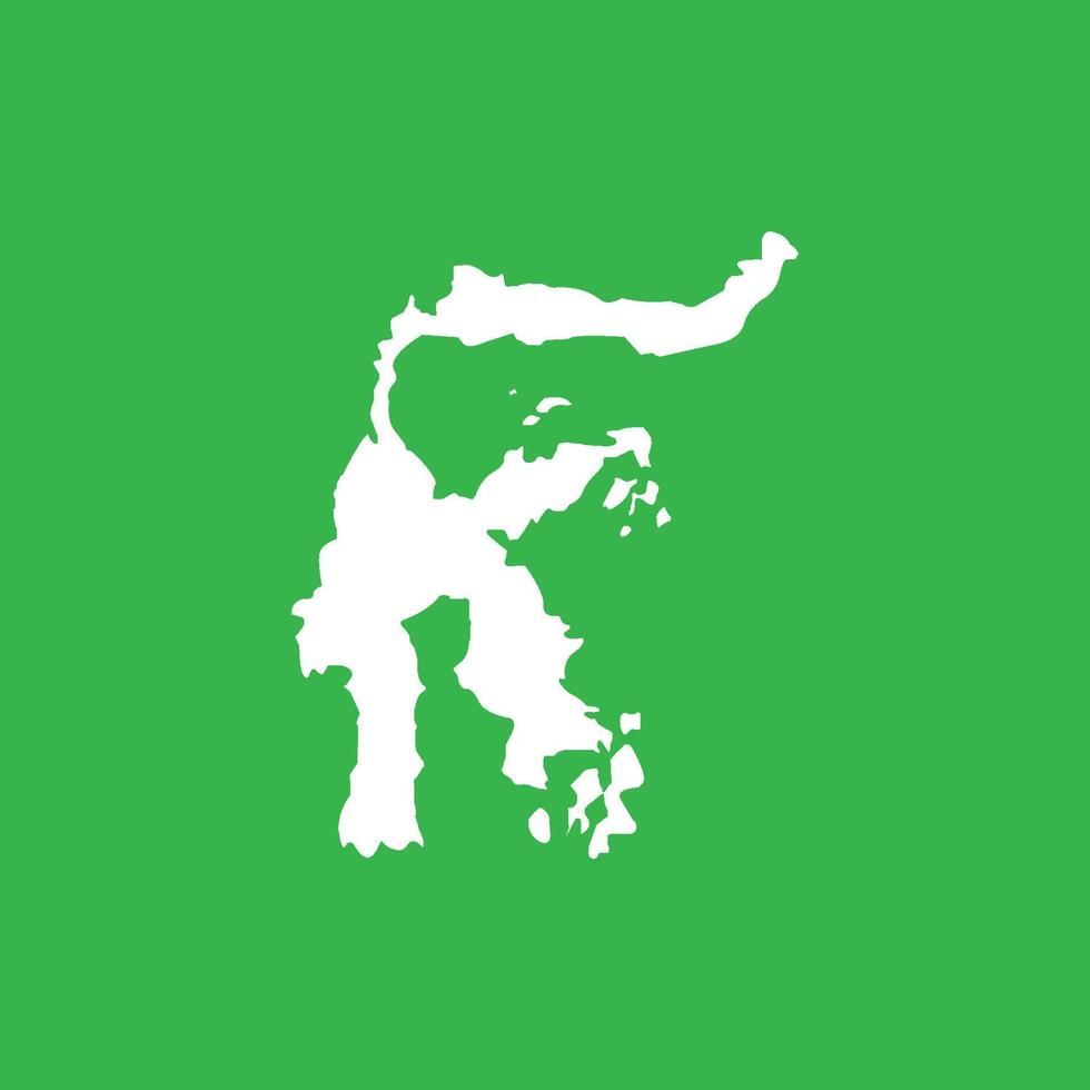 Sulawesi island map icon vector