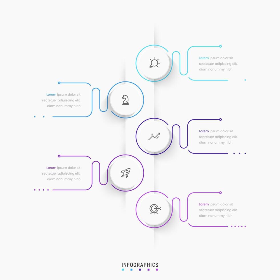 Infographic label design template with icons and 5 options or steps. Can be used for process diagram, presentations, workflow layout, banner, flow chart, info graph. vector