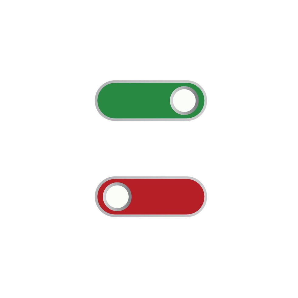 On and Off toggle for apps vector