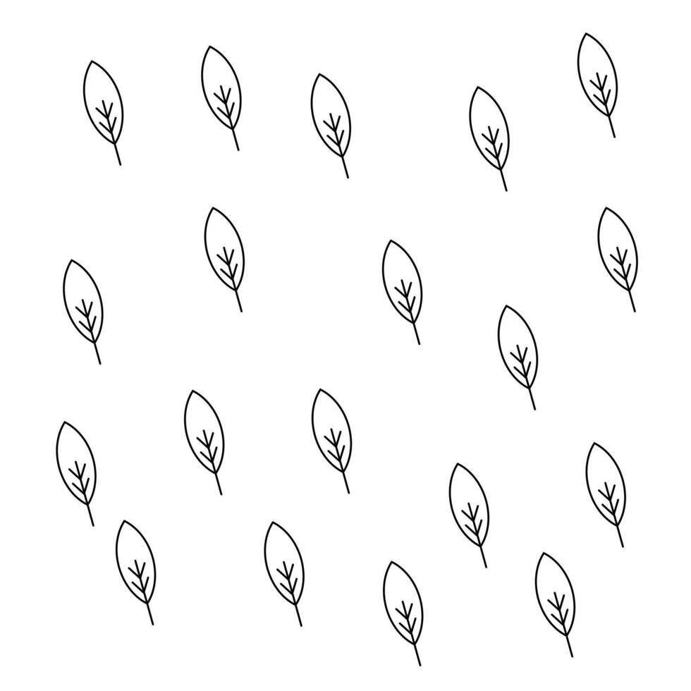 Leaf pattern design vector