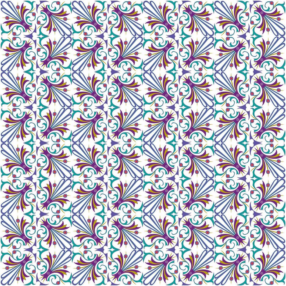 abstract background with colorful floral ornament vector