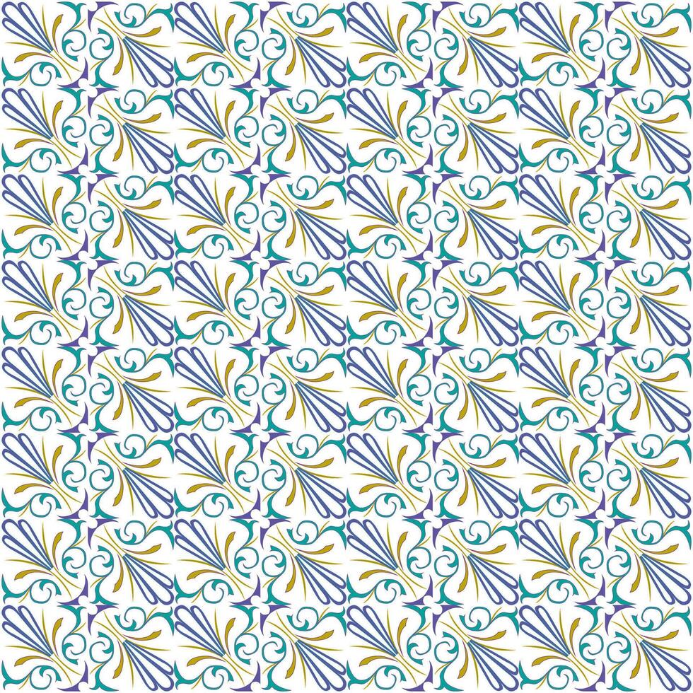 abstract background with colorful floral ornament vector