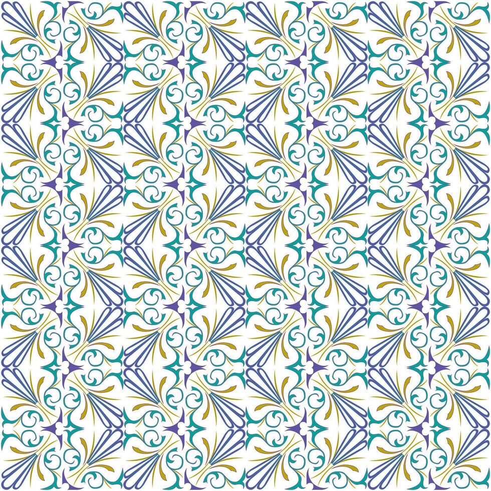 abstract background with colorful floral ornament vector