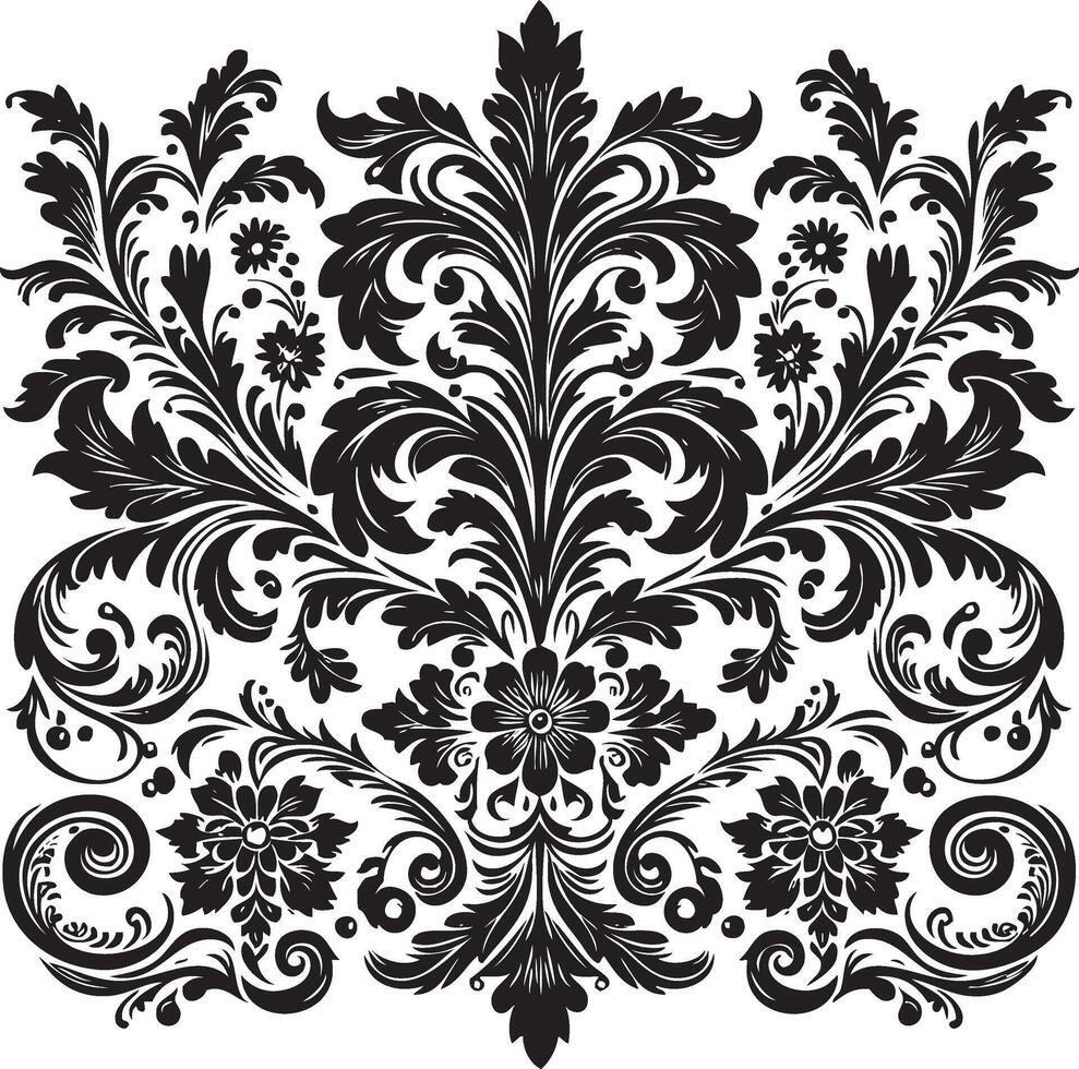 Ornament Visual arts, floral vine, border, Black, Elements design vector