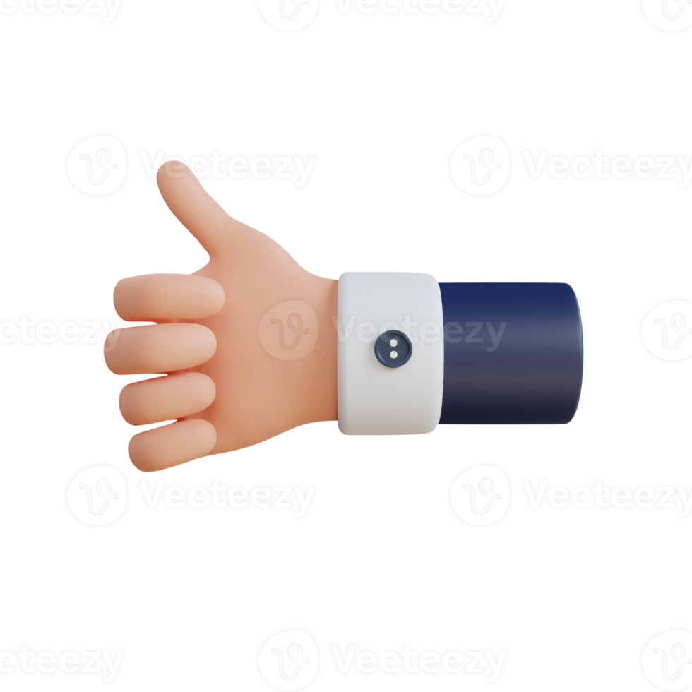 Good Hand Gesture 3D Icon png