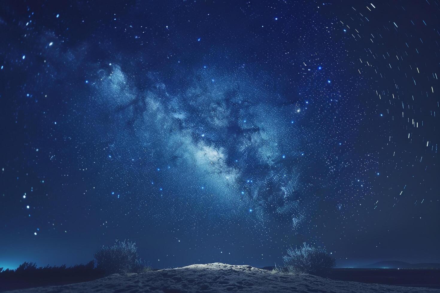 Milky Way Over the Desert at Night Background photo